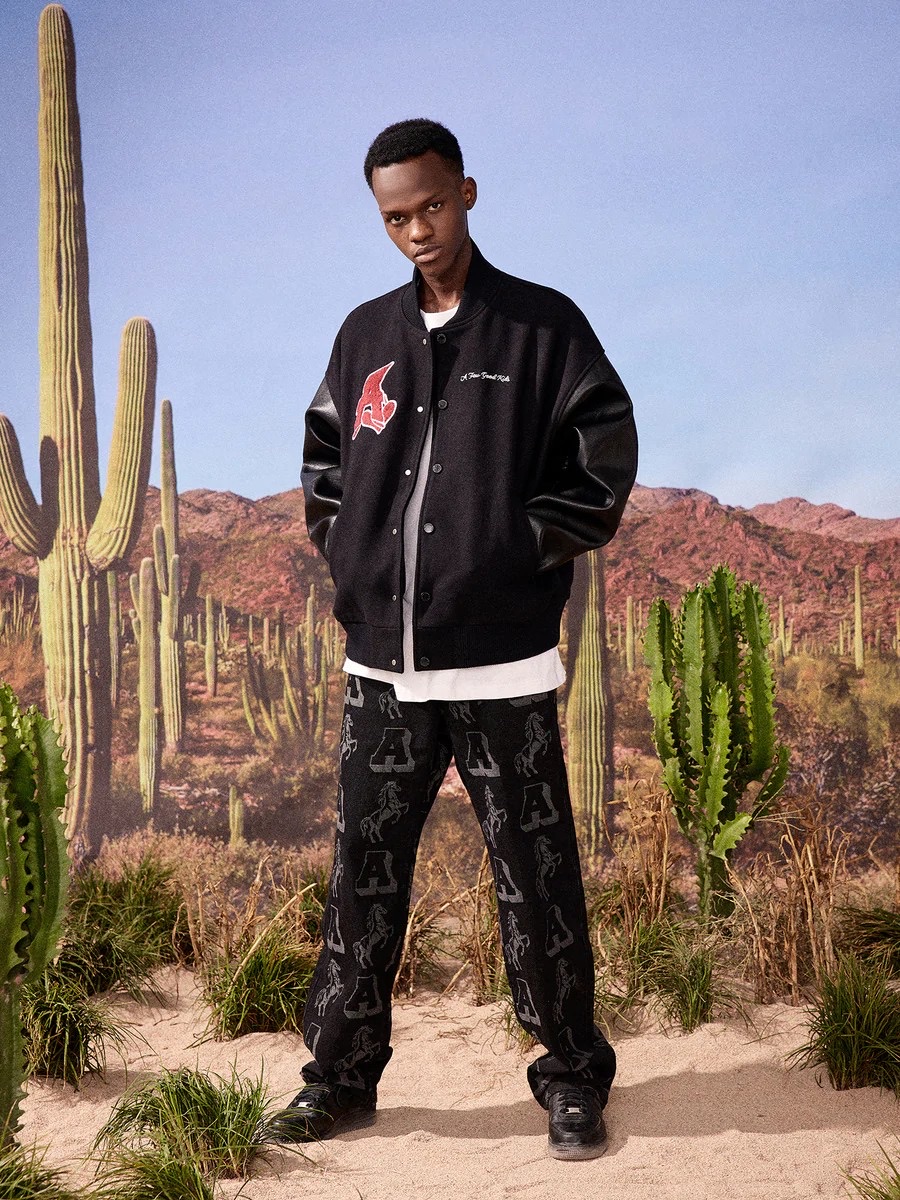 A FEW GOOD KIDS】WOOLEN BASEBALL LOGO JACKET | OUR BRAND,A