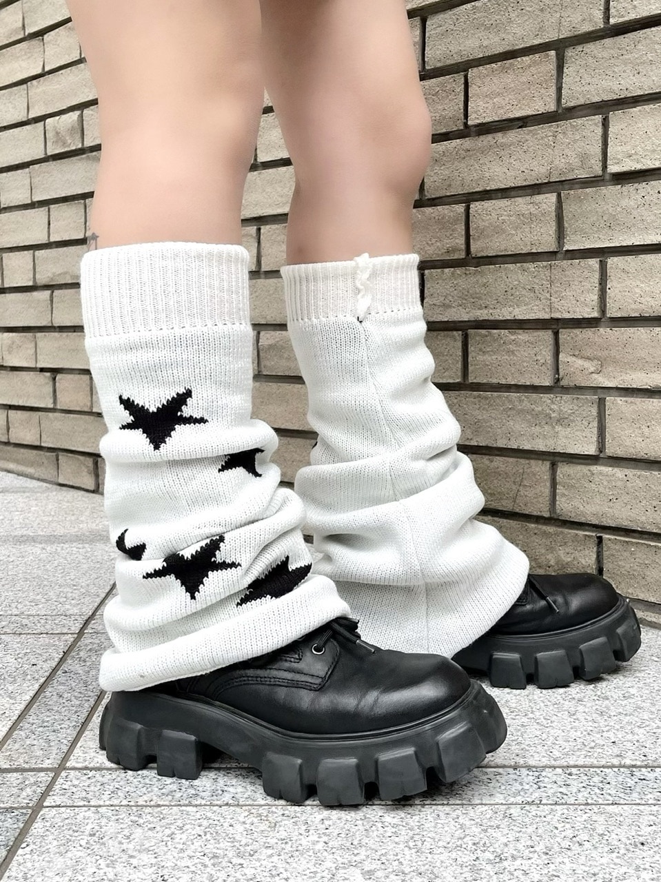 受注制【XU DOG】reversible star leg warmer (2color) | OUR