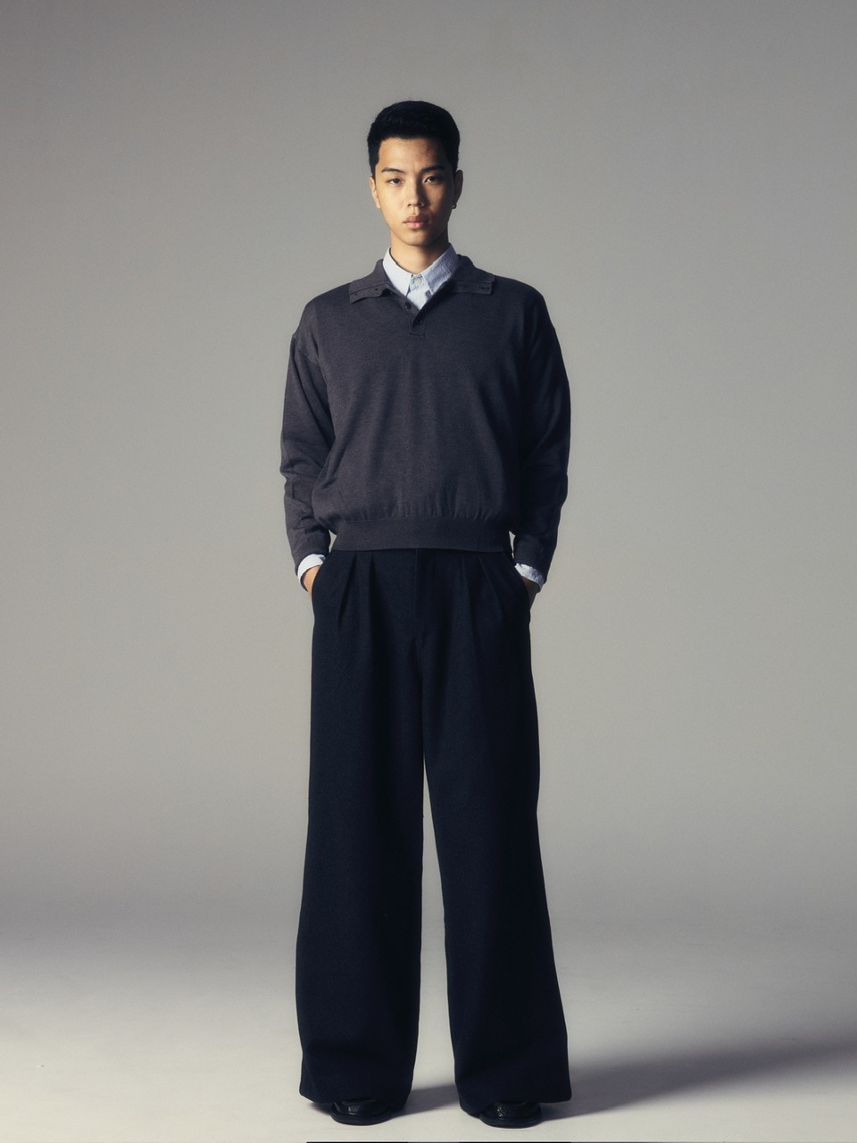 【CS】two tuck wool wide trousers / 1 CS】two tuck wool wide trousers | OUR BRAND,Chikashitsu +,CS