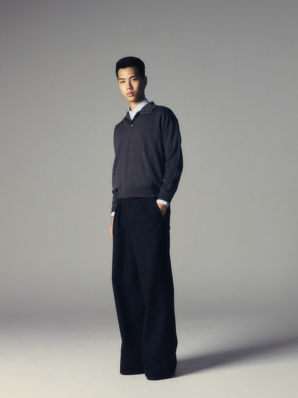 CS】two tuck wool wide trousers | OUR BRAND,Chikashitsu +,CS