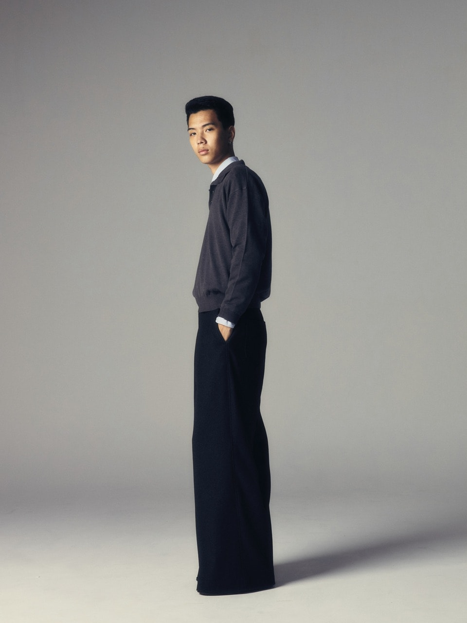 CS】two tuck wool wide trousers | OUR BRAND,Chikashitsu +,CS
