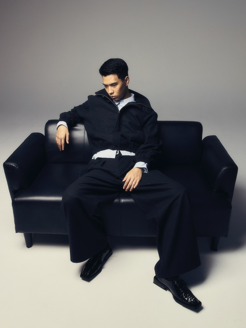 CS】two tuck wool wide trousers | OUR BRAND,Chikashitsu +,CS