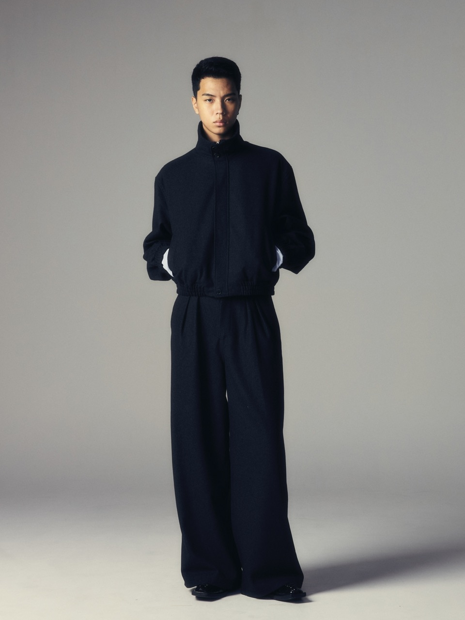 CS】two tuck wool wide trousers | OUR BRAND,Chikashitsu +,CS