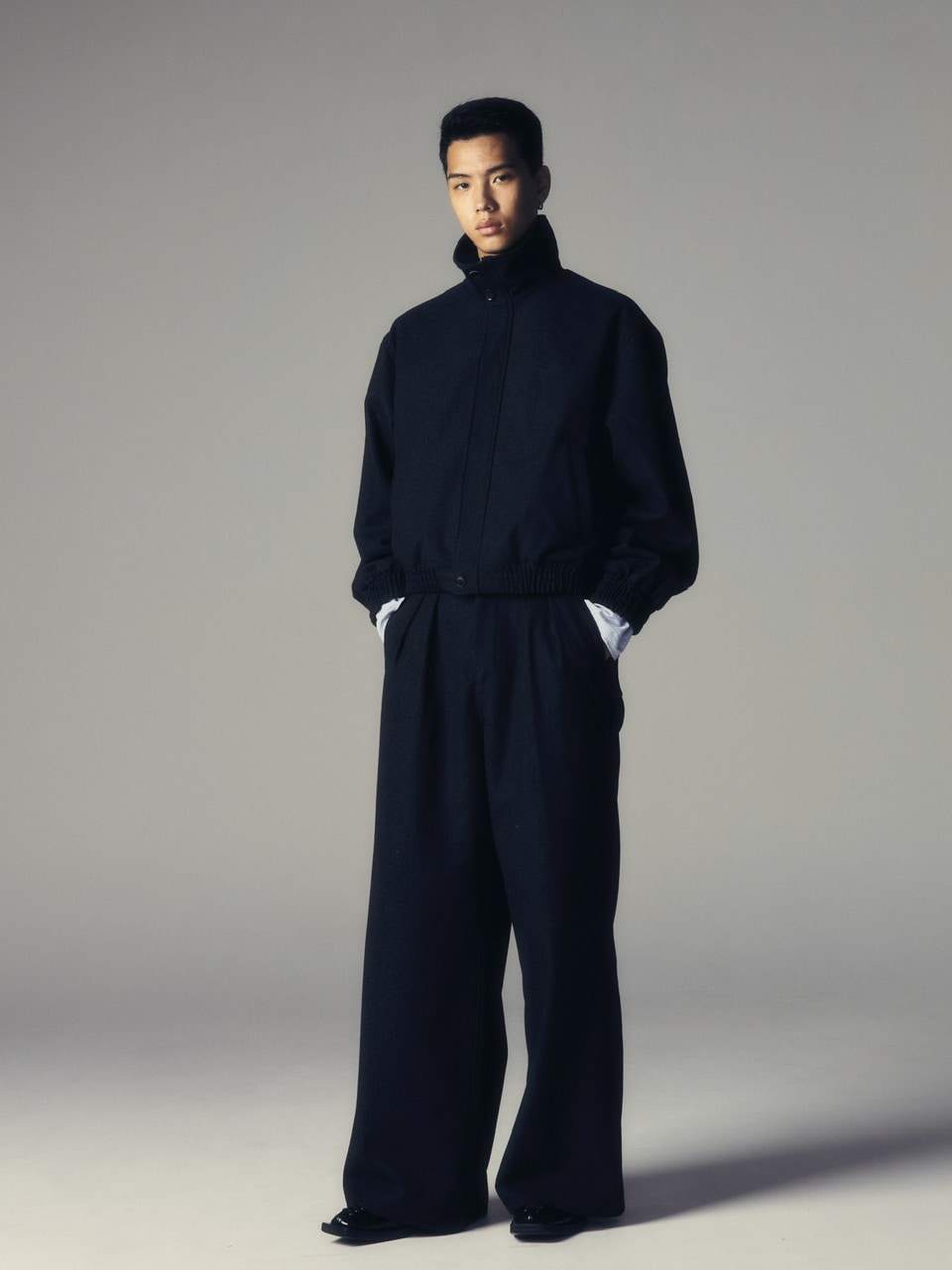 CS】two tuck wool wide trousers | OUR BRAND,Chikashitsu +,CS