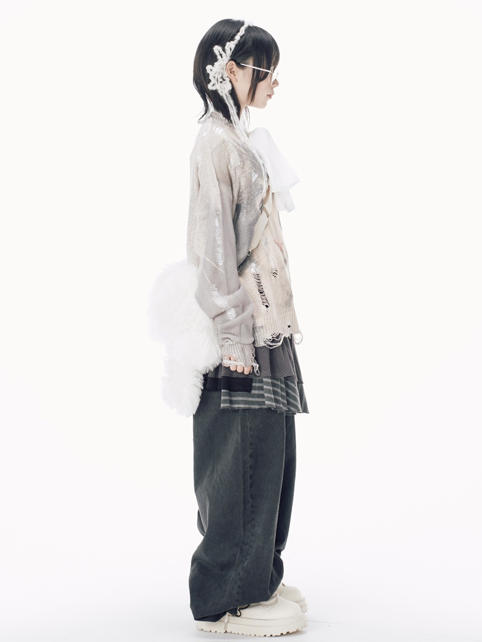 受注制【Nerd out XU】 round puffer boots / 【ナードアウトエックスユー】ラウンドパフブーツ (2color)