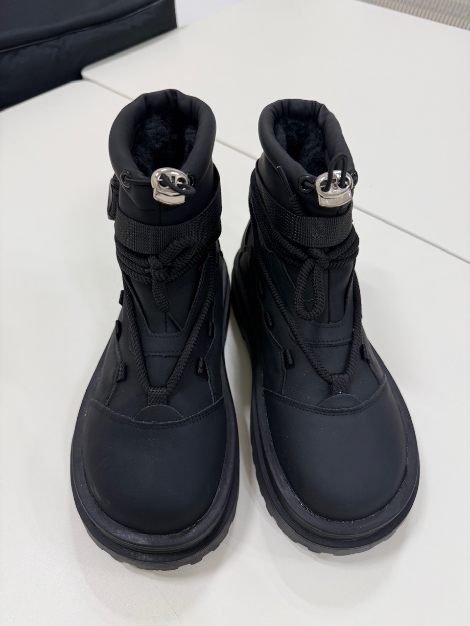 受注制【Nerd out XU】 round puffer boots / 【ナードアウトエックスユー】ラウンドパフブーツ (2color)