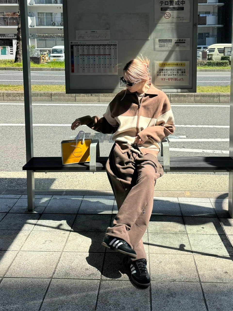 受注制【Chikashitsu +】snap button buggy sweat pants (3color) / 【チカシツプラス】スナップボタンバギースウェットパンツ