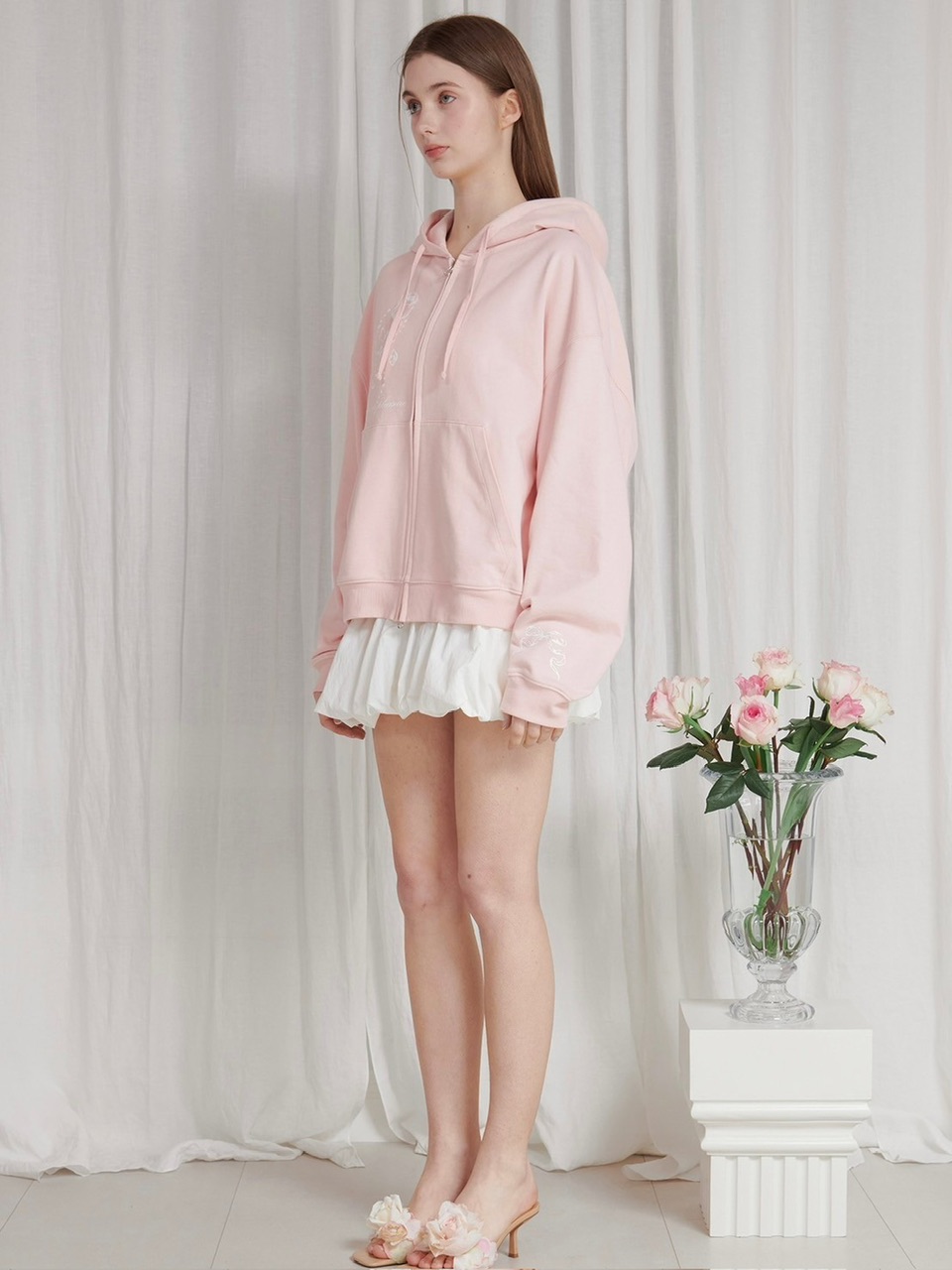 PAIN OR PLEASURE】ROSE 2WAY HOOD ZIP UP | OUR BRAND,PAIN OR