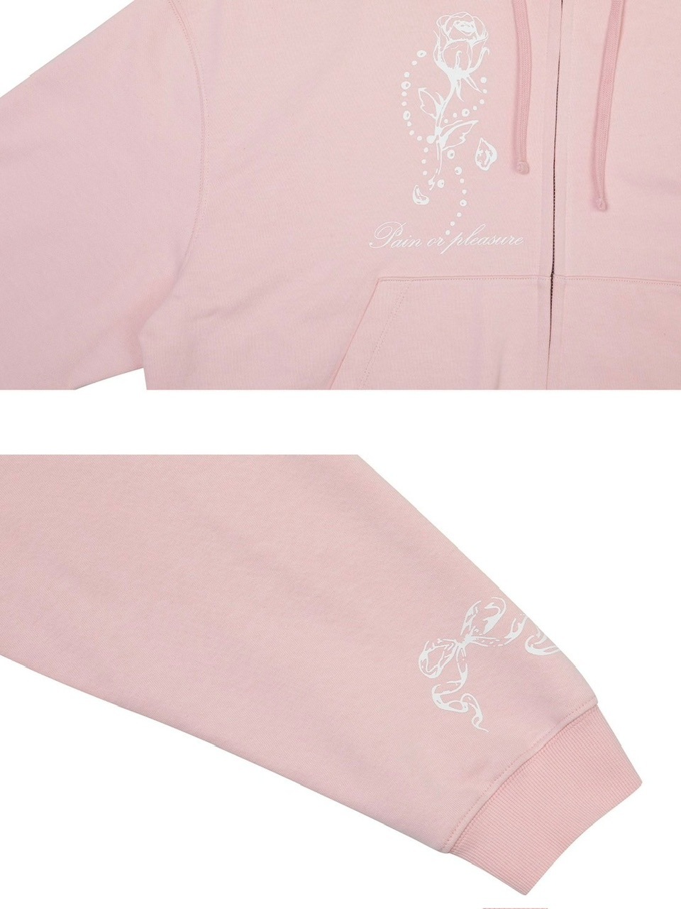 PAIN OR PLEASURE】ROSE 2WAY HOOD ZIP UP | OUR BRAND,PAIN OR