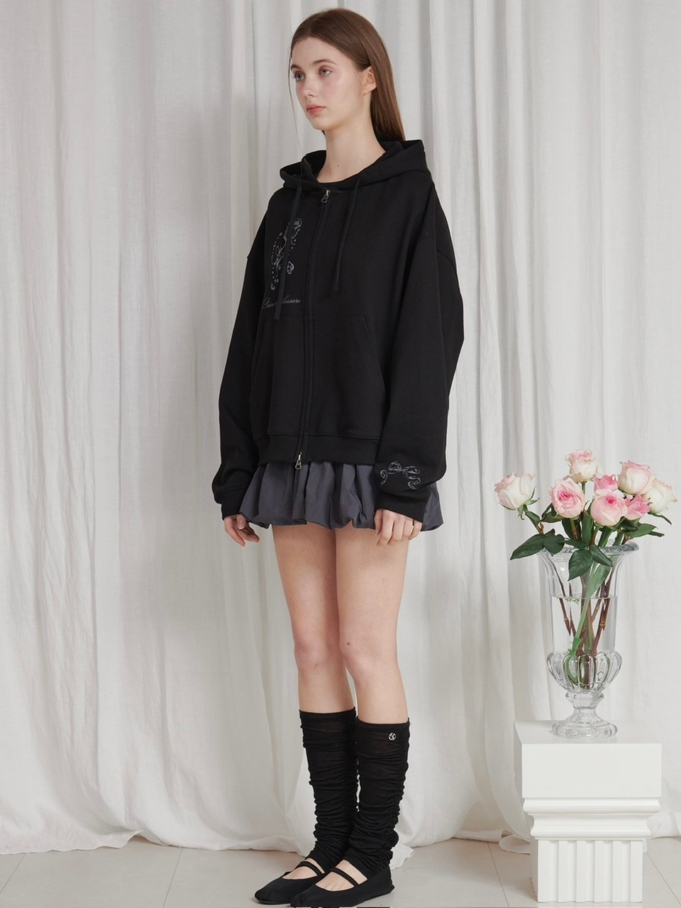 PAIN OR PLEASURE】ROSE 2WAY HOOD ZIP UP | OUR BRAND,PAIN OR