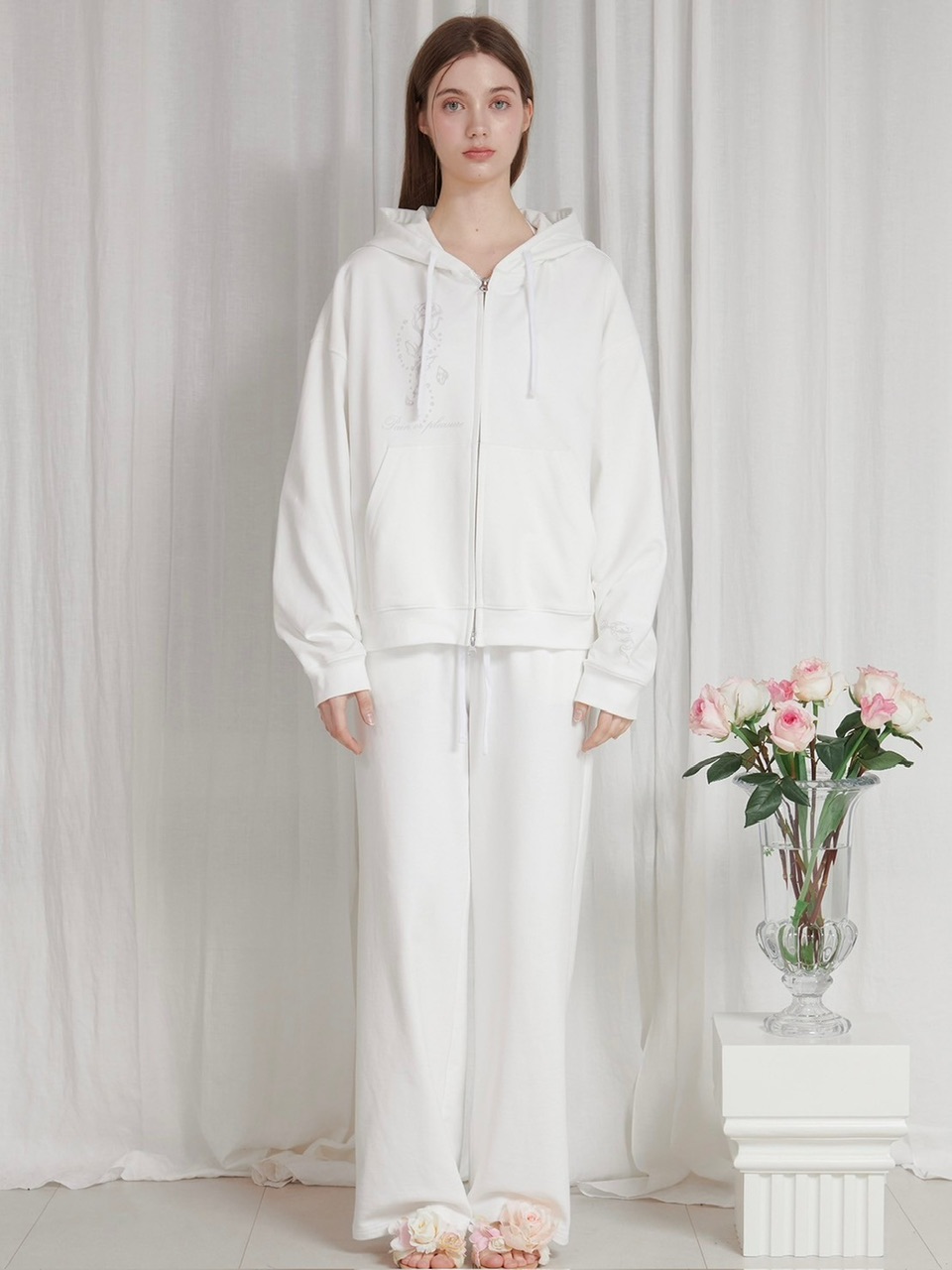 PAIN OR PLEASURE】ROSE 2WAY HOOD ZIP UP | OUR BRAND,PAIN OR