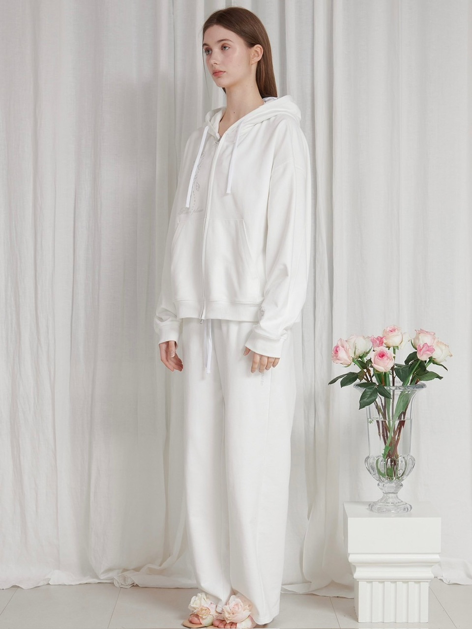 PAIN OR PLEASURE】ROSE 2WAY HOOD ZIP UP | OUR BRAND,PAIN OR