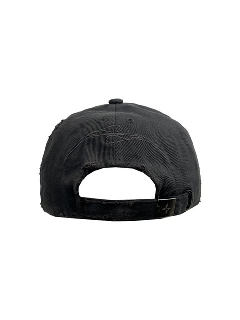 【BLR BLUER】CURVED LOGO DAMAGED DENIM CAP BLR BLUER】CURVED LOGO DAMAGED DENIM CAP | OUR BRAND,BLR