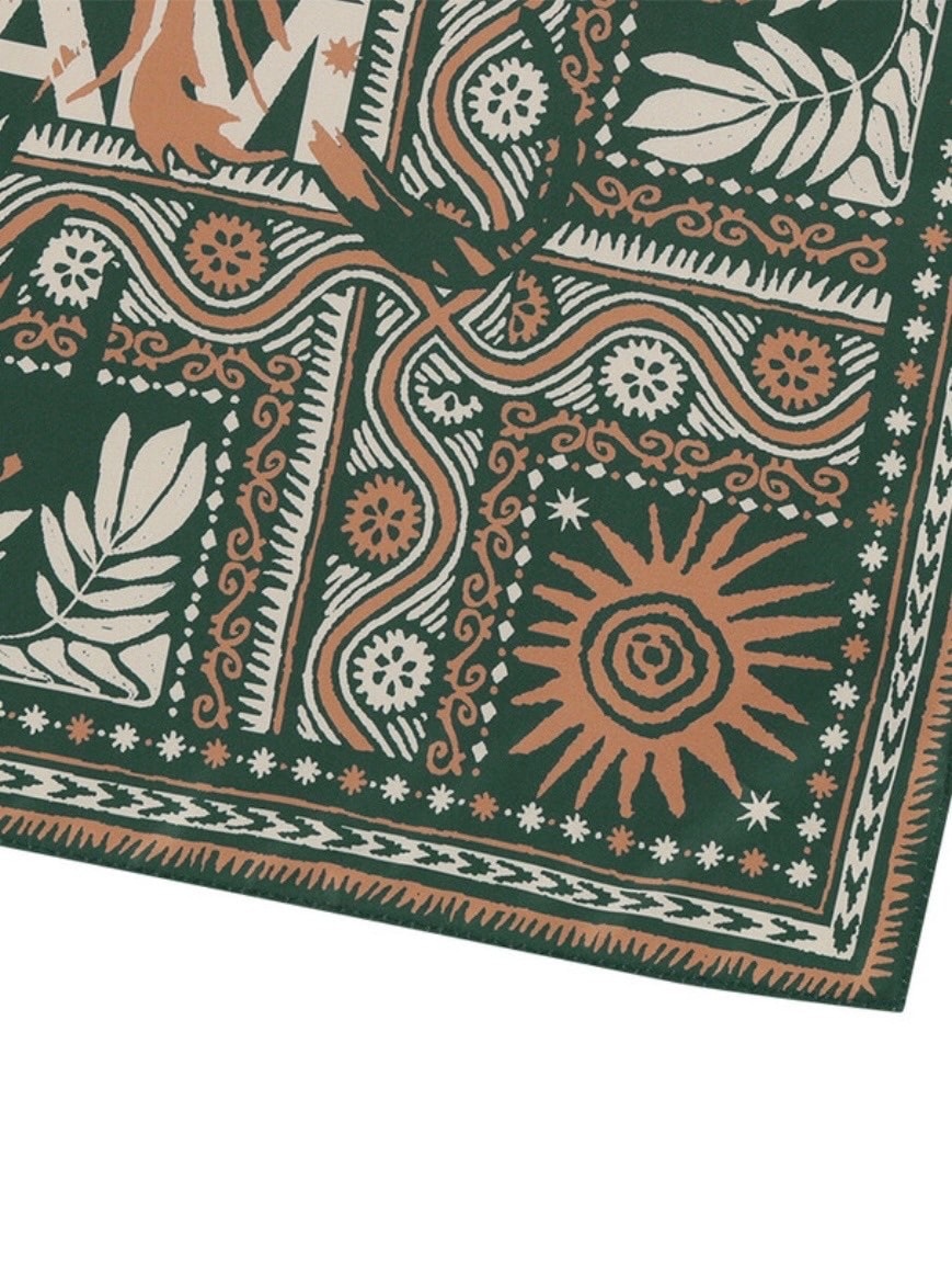 【AAKAM】Western Sun Printed Scarf ★男女共用★追跡付 AAKAM】Western Sun Printed Scarf | OUR BRAND,AAKAM