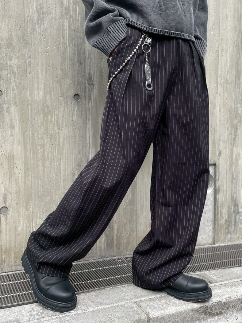 受注制【nmtc +】stripe slacks (2color)