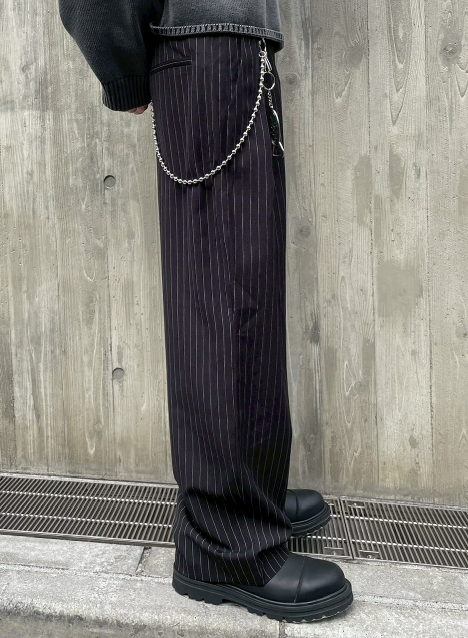 受注制【nmtc +】stripe slacks (2color)