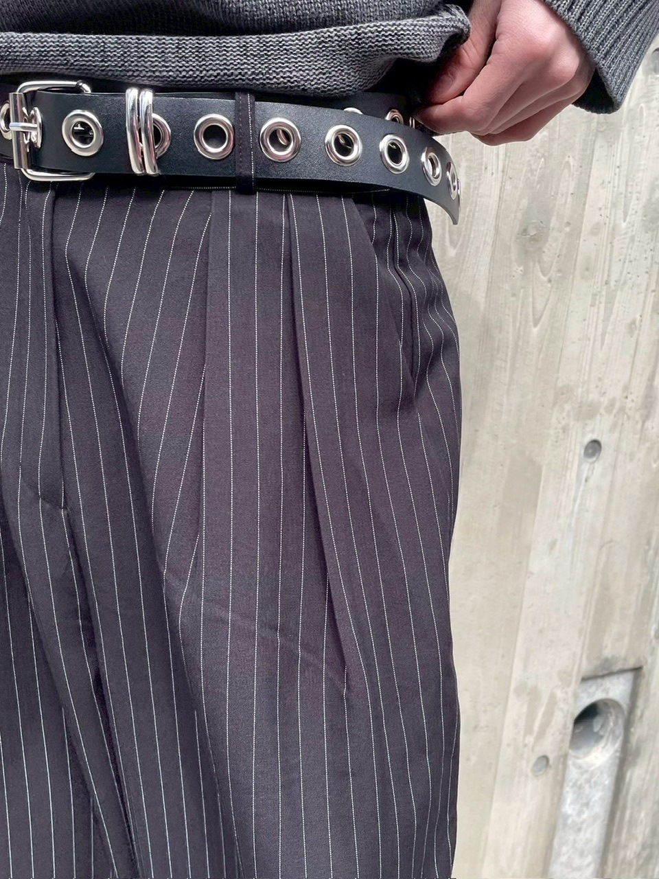 受注制【nmtc +】stripe slacks (2color)