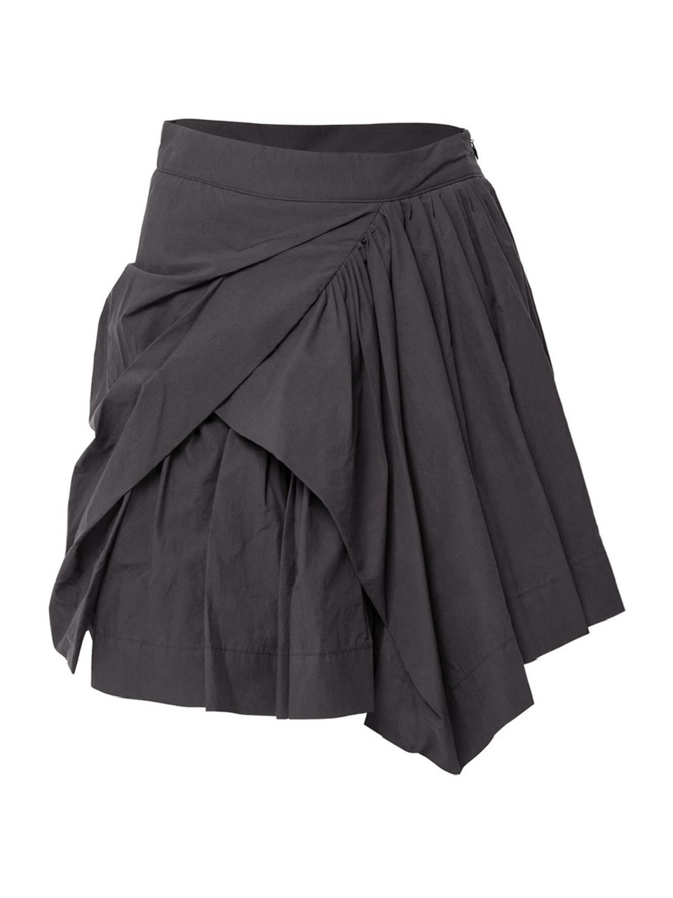 【PRENDA】 LAYERED FLARE SKIRT /追跡付 FLAREUP】Asymmetrical Draped Layered Skirt | OUR BRAND