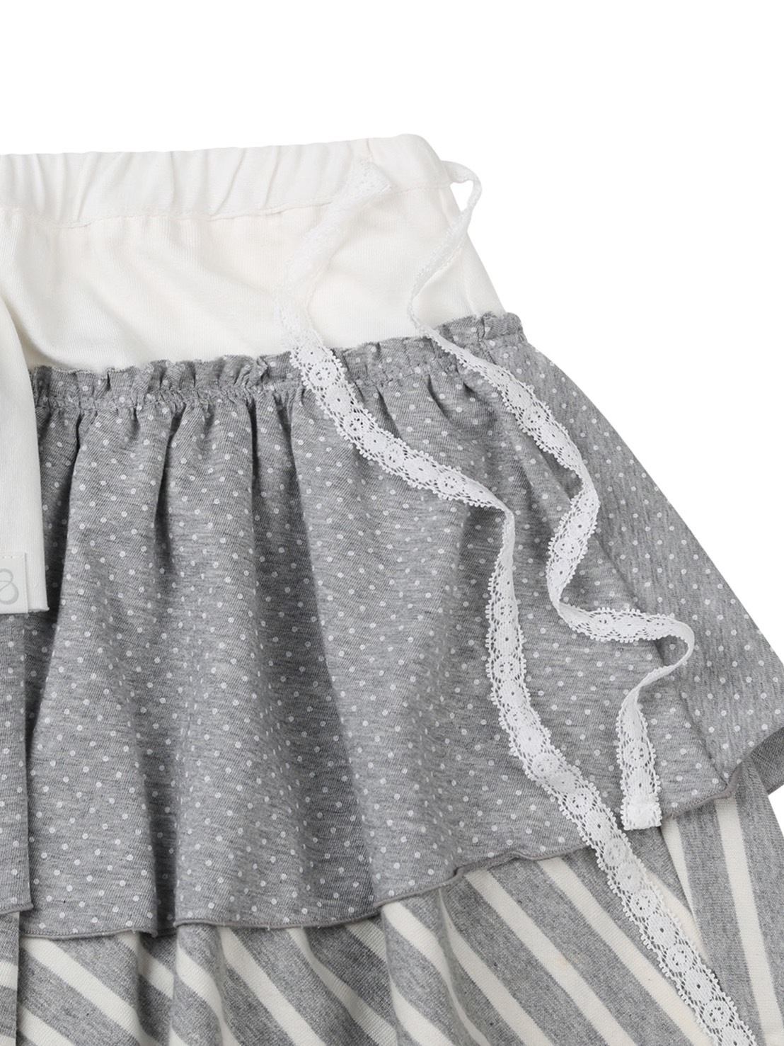 【TUOMIO】BANDED LAYERED SKIRT / 【トゥオミオ】バンディッドレイヤードスカート