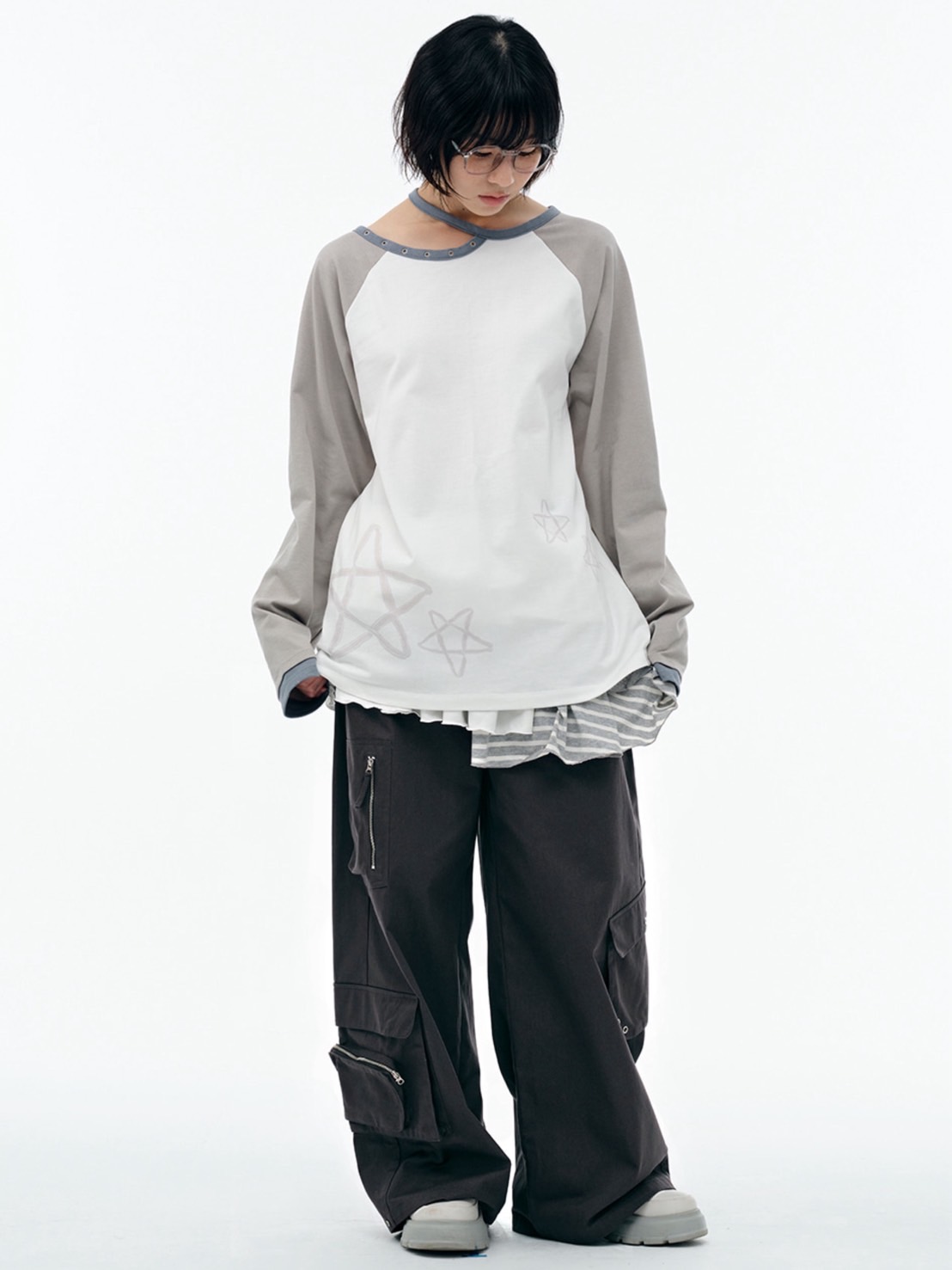 【TUOMIO】BANDED LAYERED SKIRT / 【トゥオミオ】バンディッドレイヤードスカート