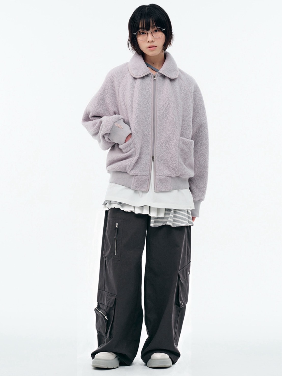 【TUOMIO】BANDED LAYERED SKIRT / 【トゥオミオ】バンディッドレイヤードスカート