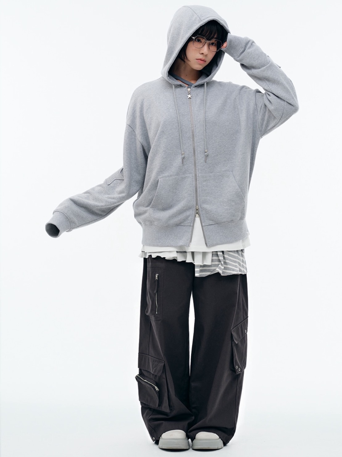 【TUOMIO】BANDED LAYERED SKIRT / 【トゥオミオ】バンディッドレイヤードスカート