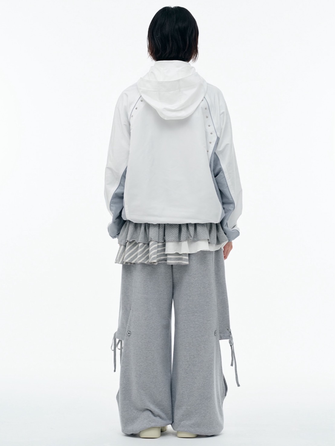 【TUOMIO】BANDED LAYERED SKIRT / 【トゥオミオ】バンディッドレイヤードスカート