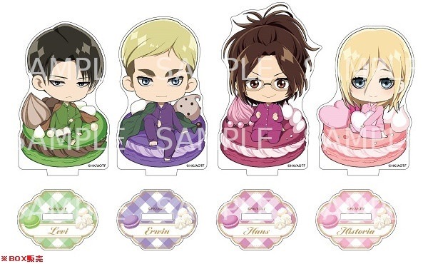【 12/02 発送予定】 進撃の巨人 アクリルスタンド ボックスB(パジャマ)グッズ ※BOX販売