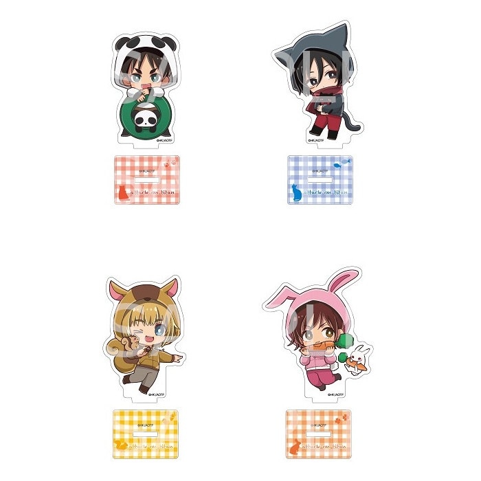 【予約 12/02 発送予定】 進撃の巨人 アクリルスタンド (ケモミミパーカー)BOX A ※BOX販売 グッズ