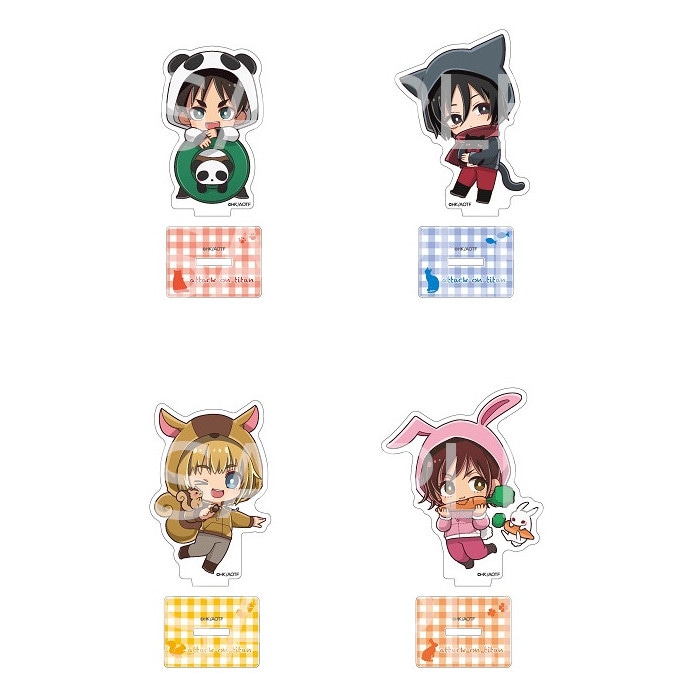 進撃の巨人 アクリルスタンド (ケモミミパーカー)BOX A ※BOX販売 グッズ