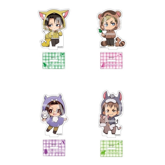 【予約 12/02 発送予定】 進撃の巨人 アクリルスタンド (ケモミミパーカー)BOX B ※BOX販売 グッズ