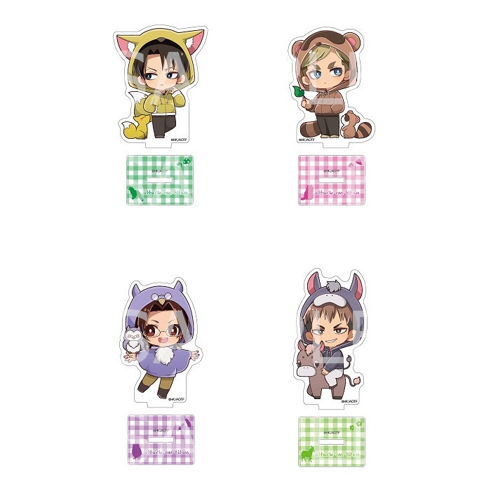 【 予約 07/07 発送予定】 進撃の巨人 アクリルスタンド (ケモミミパーカー)BOX B ※BOX販売 グッズ