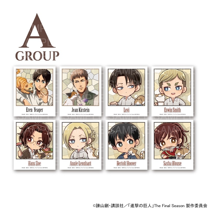 TVアニメ｢進撃の巨人｣カフェ(猫) ポラロイドAセット