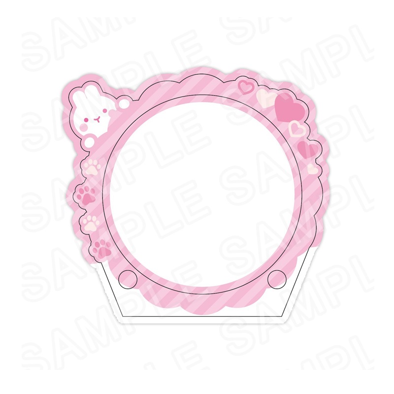 【 12/01 発送予定】 推し活グッズ 缶バッジフレーム うさぎ グッズ