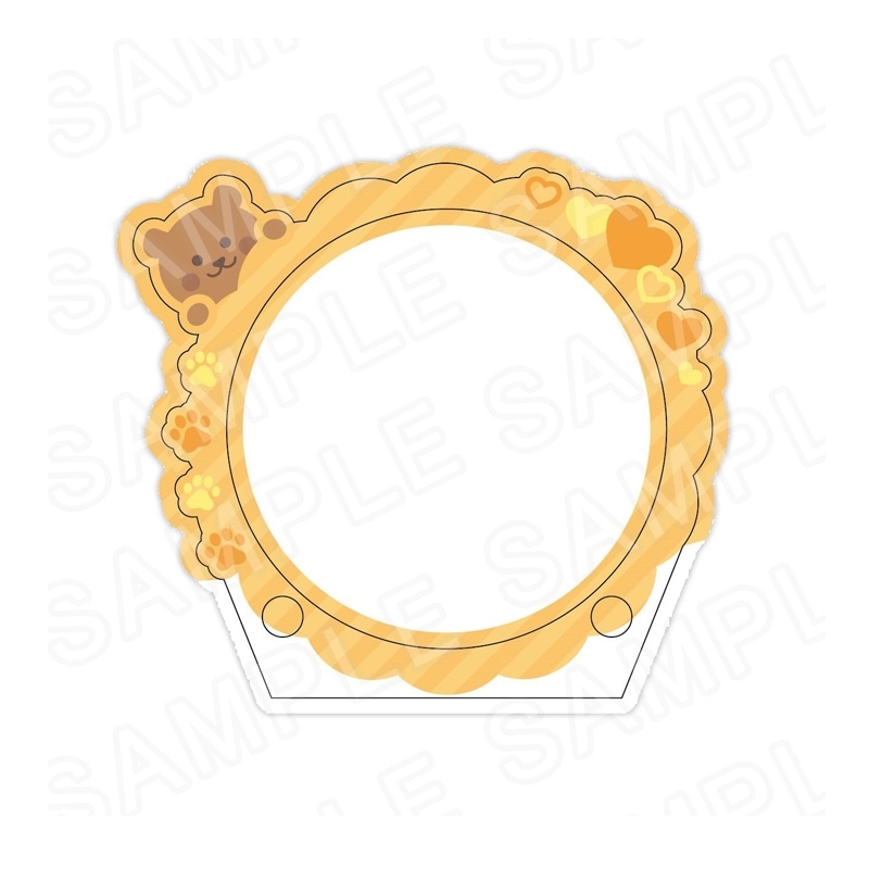 【 12/01 発送予定】 推し活グッズ 缶バッジフレーム くま グッズ