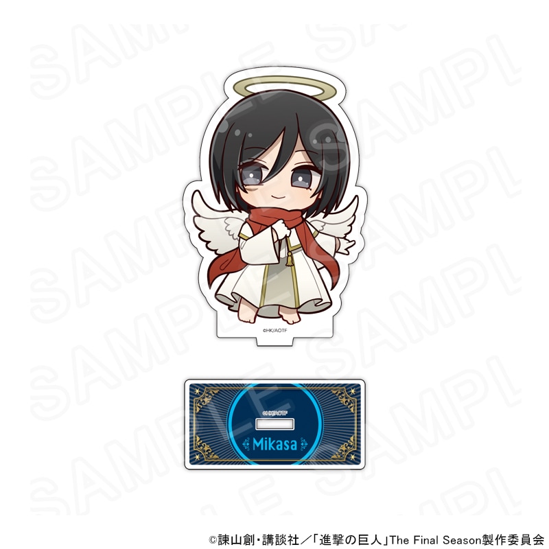 進撃の巨人 ミニキャラアクリルスタンド 天使と悪魔Ver. ミカサ