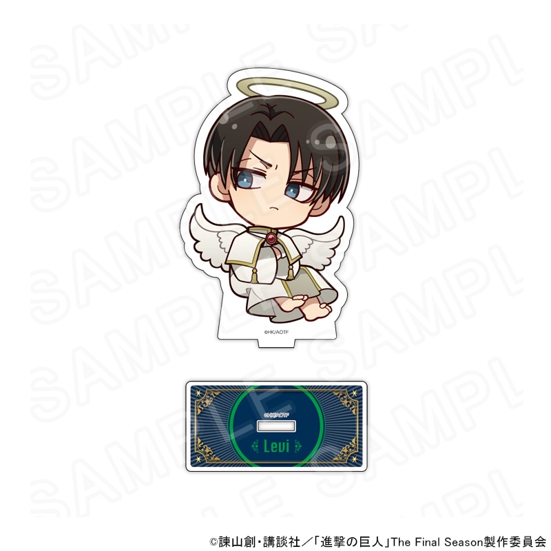 【 07/29 発送予定】 進撃の巨人 ミニキャラアクリルスタンド 天使と悪魔Ver. リヴァイ グッズ