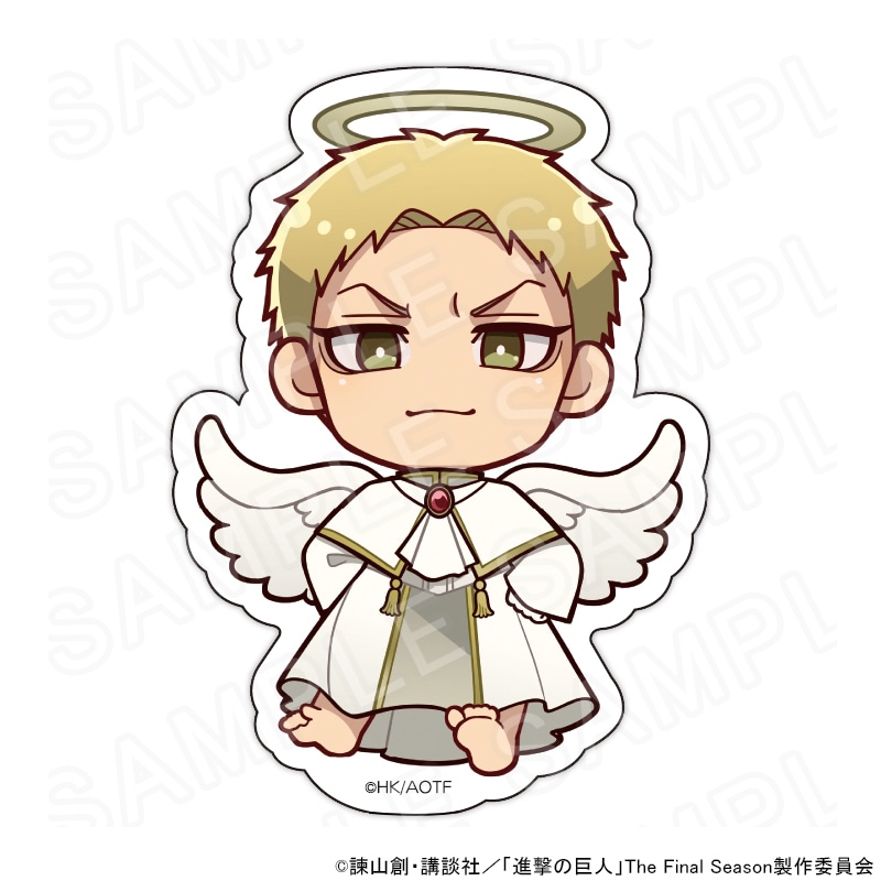 【 12/02 発送予定】 進撃の巨人 ミニキャラステッカー 天使と悪魔Ver. ライナー・ブラウン グッズ