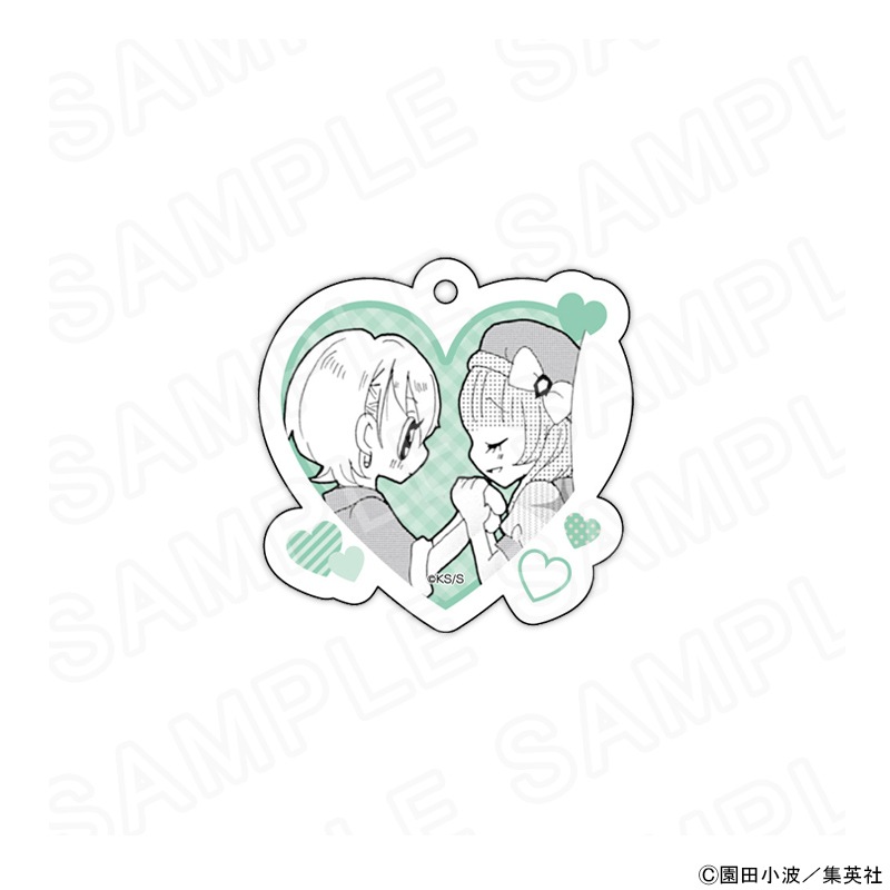 【 07/30 発送予定】 原作「チョコミミ」 ハート型アクリルキーホルダーH グッズ