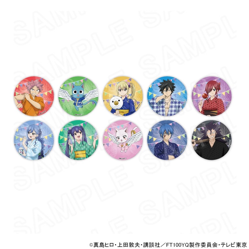 【 08/18 発送予定】 TVアニメ「FAIRY TAIL 100年クエスト」描き下ろし缶バッジ ※ブラインド販売 グッズ