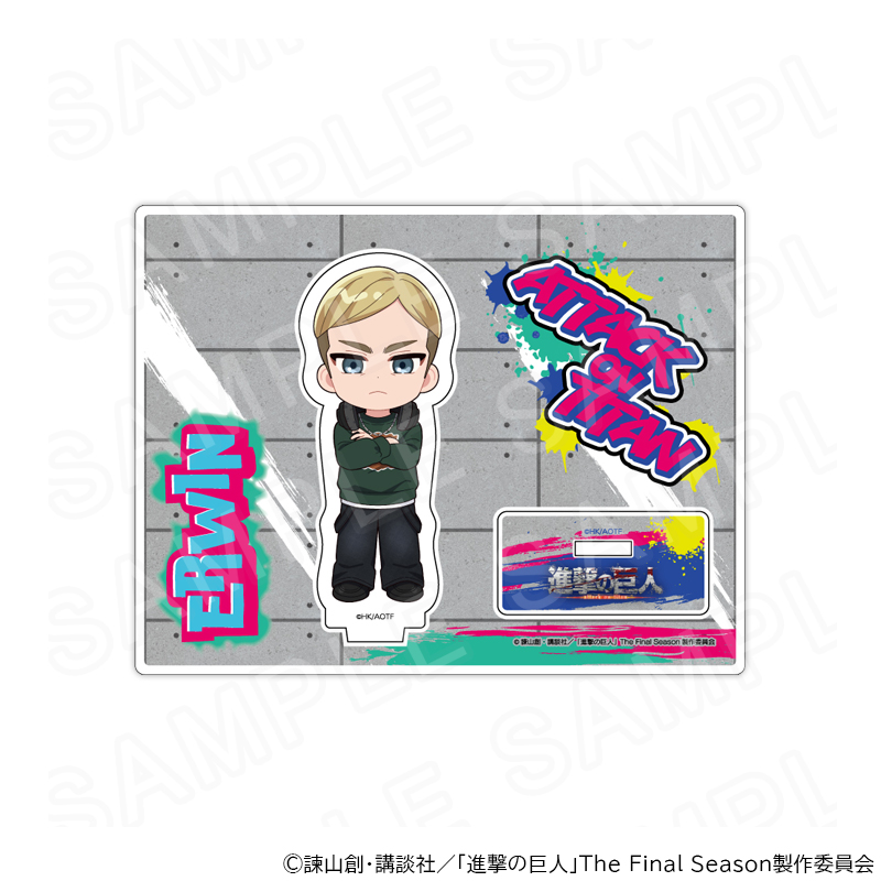 進撃の巨人 エルヴィン スイパラ アクスタ 進撃の巨人』VASARAコラボ ミニキャラBIGアクリルスタンド