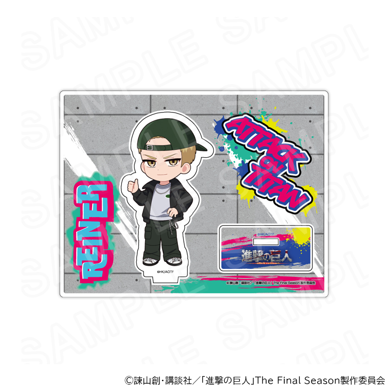 【 12/15 発送予定】 TVアニメ『進撃の巨人』 ミニキャラアクリルスタンド ストリートファッションver. (ライナー) グッズ