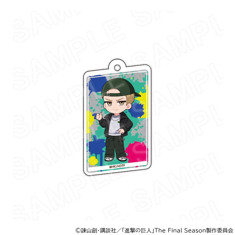 【 12/15 発送予定】 TVアニメ『進撃の巨人』 ミニキャラアクリルキーホルダー ストリートファッションver. (ライナー) グッズ