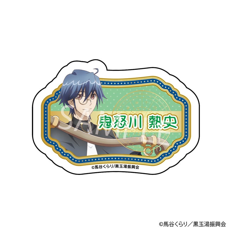 青い髪のアニメキャラクター ピンバッジ