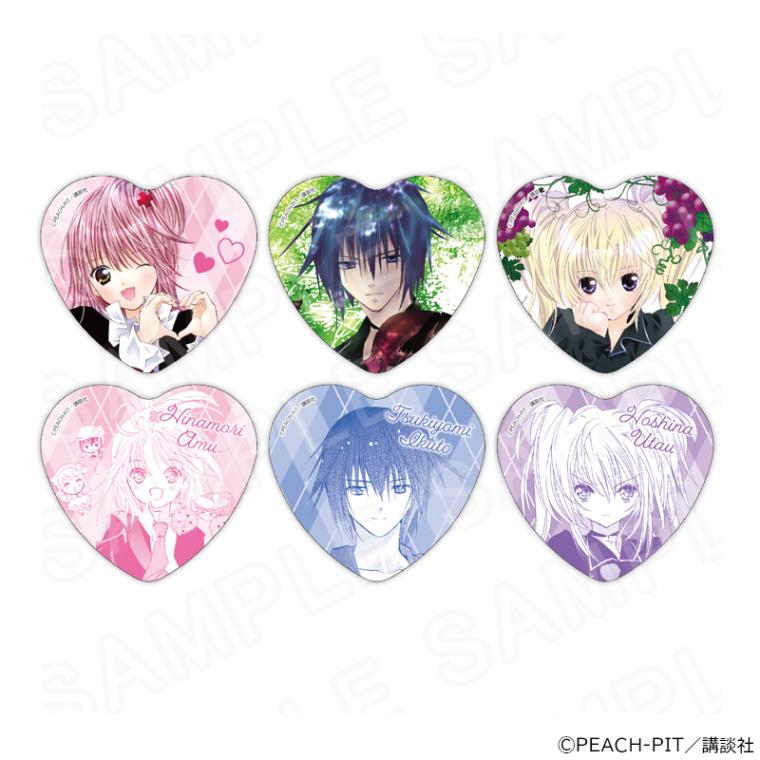 【 12/05 発送予定】 しゅごキャラ！ ハート缶バッジ バラ ※ブラインド販売 グッズ