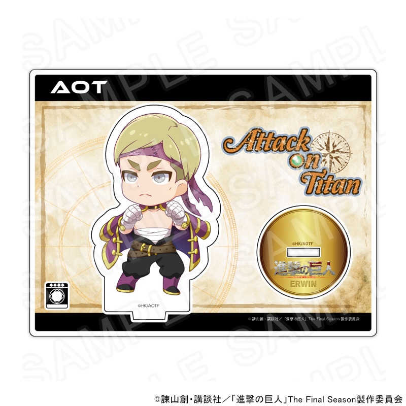 【 04/03 発送予定】 TVアニメ『進撃の巨人』 ミニキャラアクリルスタンド RPGver. (エルヴィン) グッズ