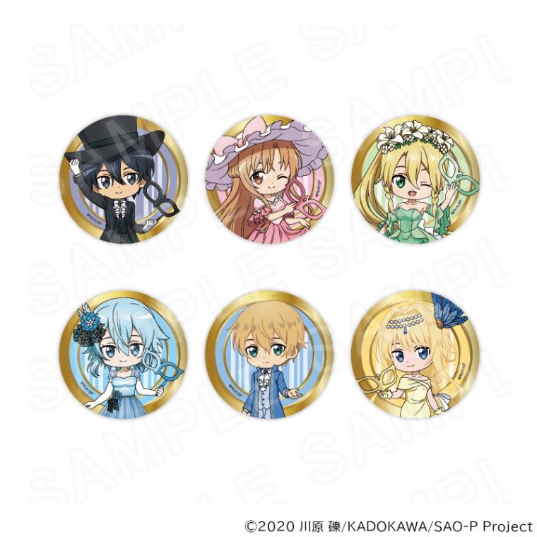 【 12/04 発送予定】 アニメ「ソードアート・オンライン 」 ミニキャラ缶バッジ ※ブラインド販売 グッズ