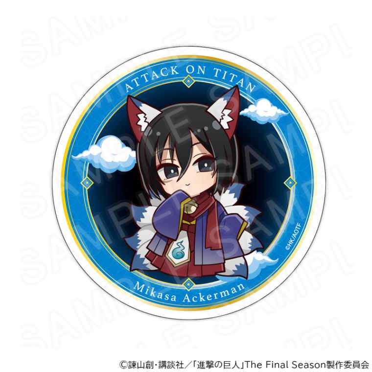 【 02/10 発送予定】 進撃の巨人 ミニキャラアクリルコースター ハロウィンVer.ミカサ・アッカーマン グッズ