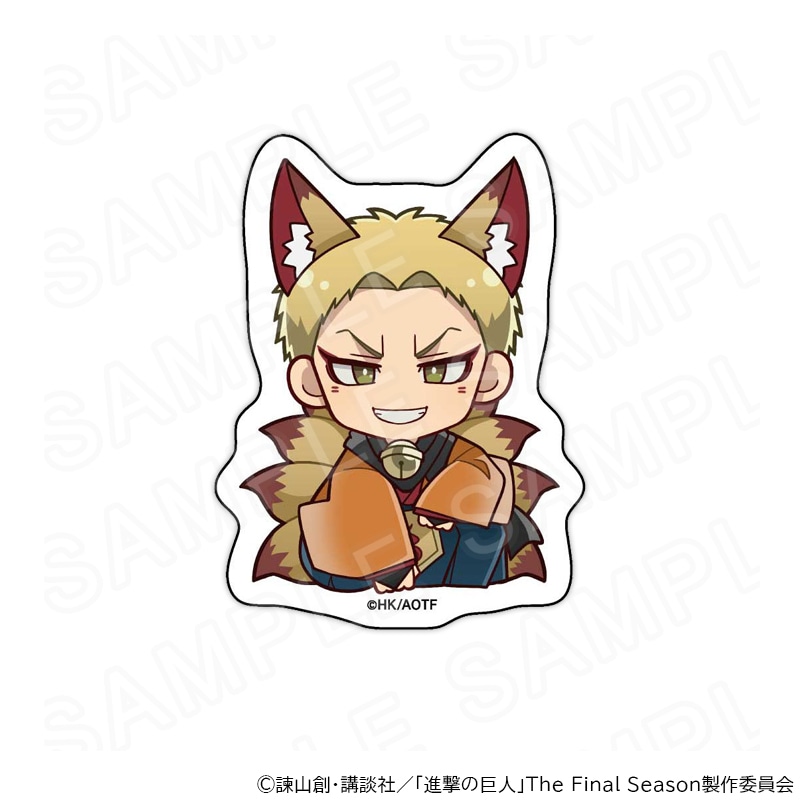 【 02/10 発送予定】 進撃の巨人 ミニキャラステッカー ハロウィンVer.ライナー・ブラウン グッズ