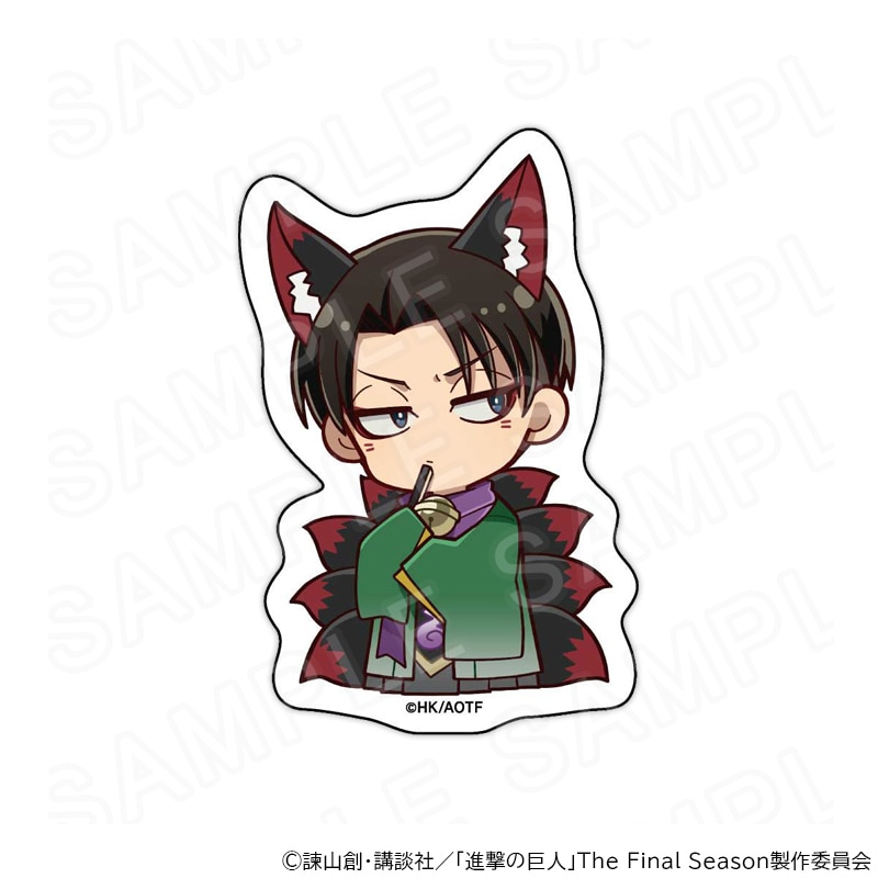 【 02/10 発送予定】 進撃の巨人 ミニキャラステッカー ハロウィンVer.リヴァイ グッズ